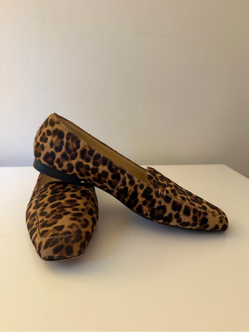 Vince Camuto Leopard-Print Slip-On Loafers - Brown/Black